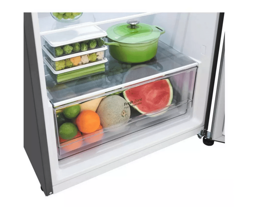 ثلاجة إل جي 13.3 قدم بفريزر علوي - تقنية DoorCooling+ وضاغط عاكس
