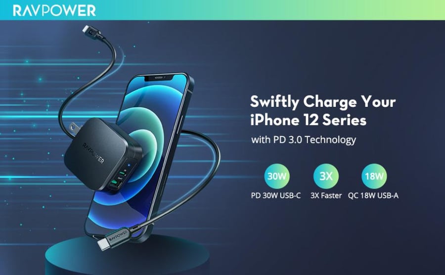 عرض مسعود بكج راف باور 3 قطع | RAVPower 3-Piece Charging Bundle