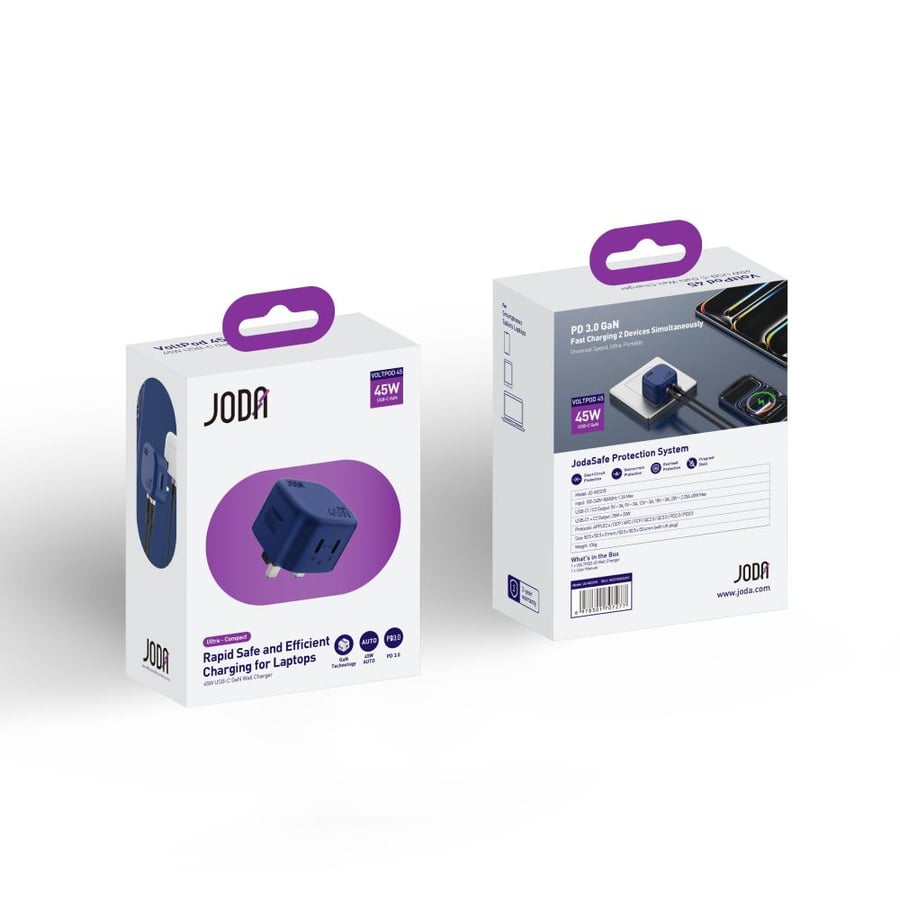 عرض مسعود شاحن جودا 45 واط مع كيبل ماج رول 60 | JODA VoltPod 45 and MagRoll 60 Offer