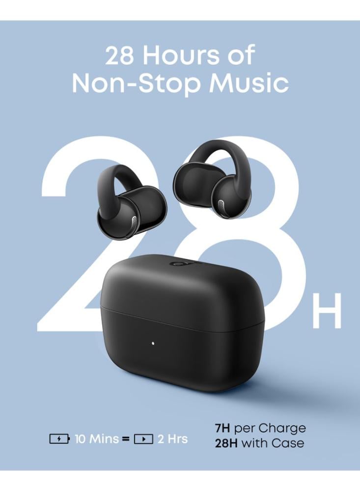سماعة Soundcore C50i لاسلكية مفتوحة بتقنية Clip-On - أسود