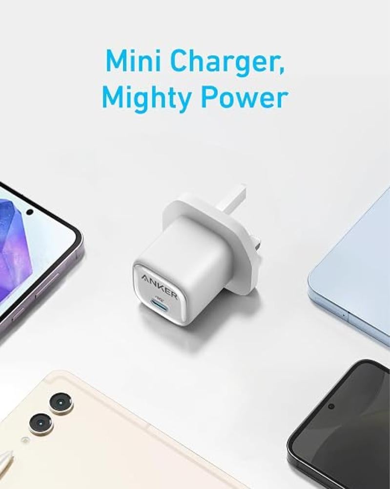 شاحن Anker 25W USB-C مع كابل USB-C إلى USB-C