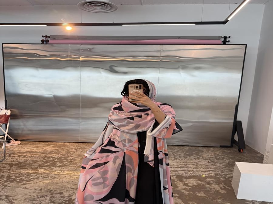 55 Abaya half calf-length chiffon (Georgette) lined