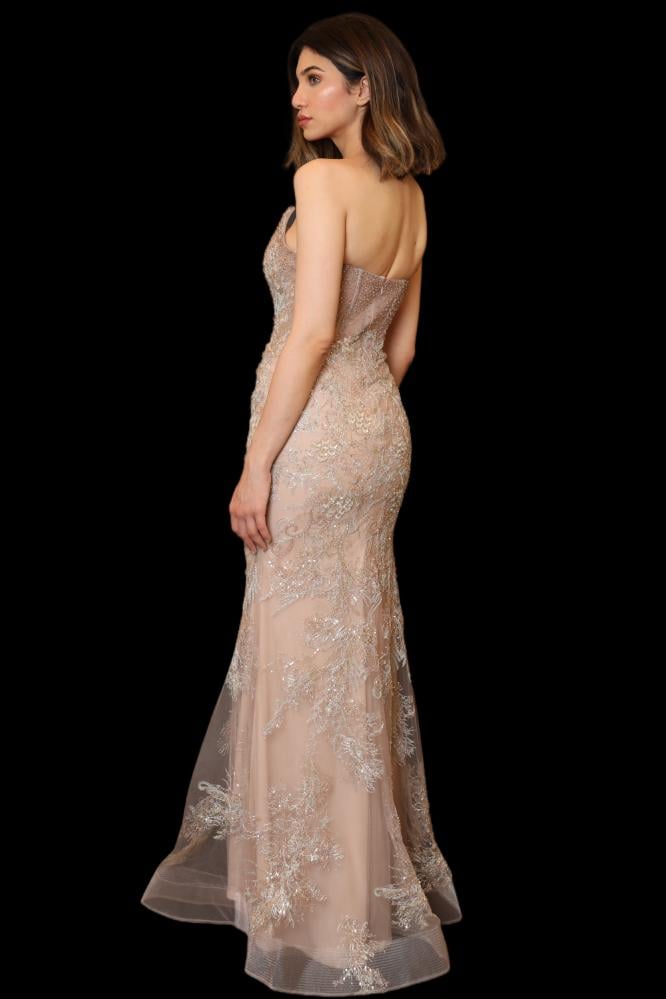 Evening dress off-shoulder