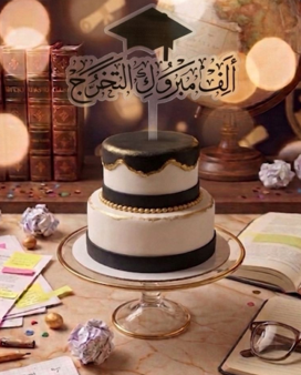 تغريسة مبروك التخرج مع كاب