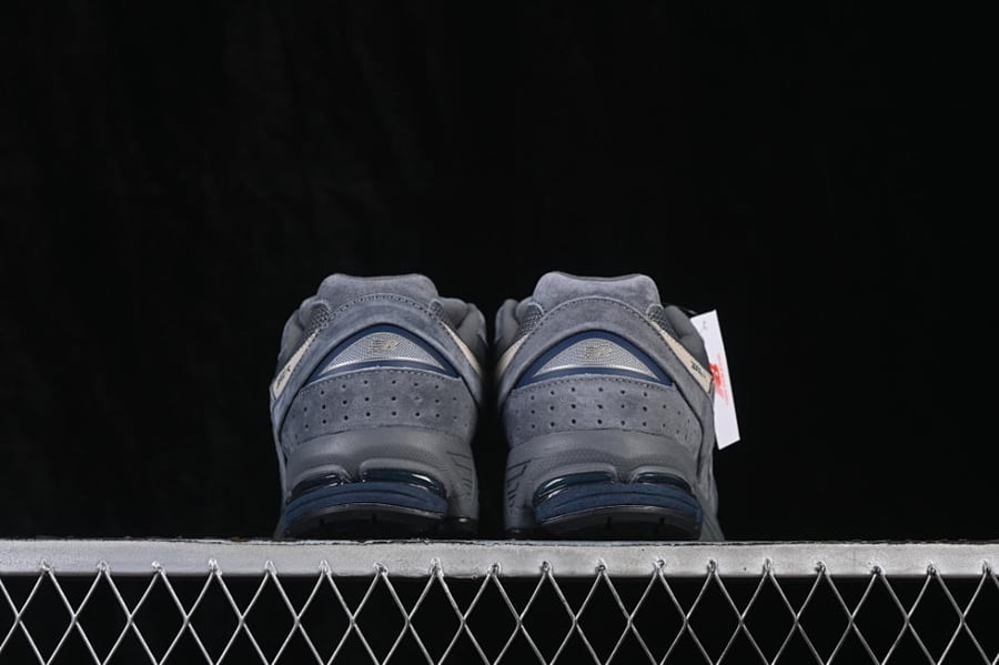 RETRO CASUAL RUNNING SHOES GREY/BEIGE/NAVY