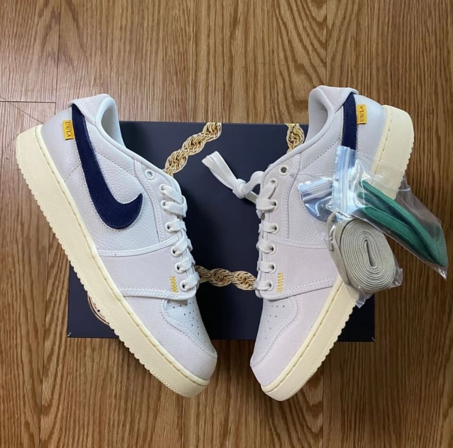 union x air jordan 1 low ko “sail leather”