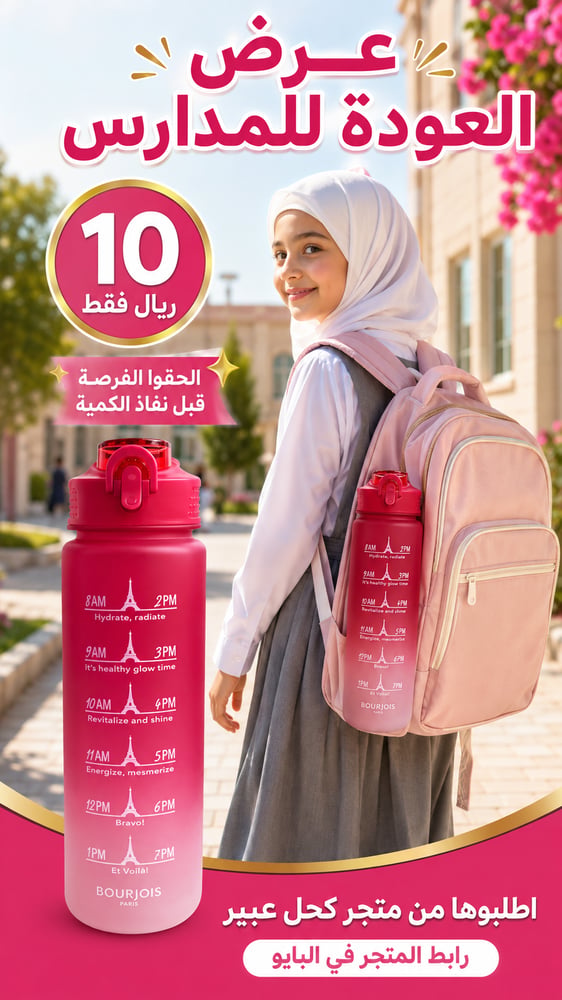 قاروة ماء من بورجواه العوده للمدارس