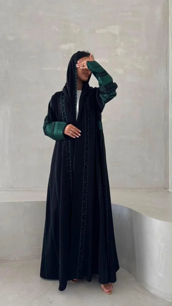 كريب بتطريز السلسله كلوش ناعم