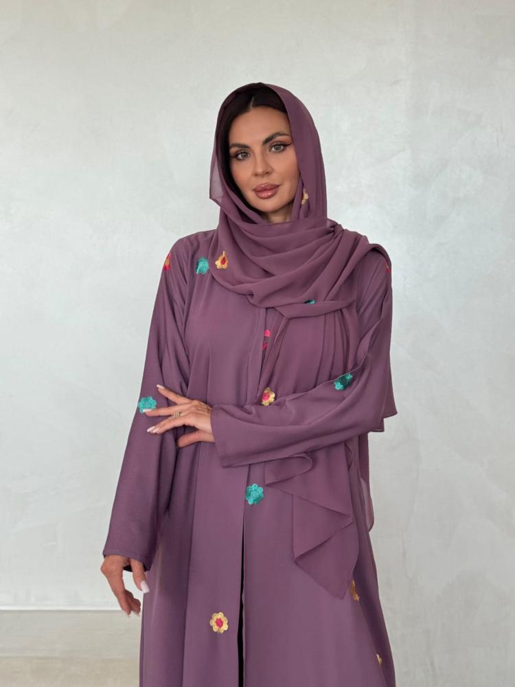 عباية كريب إندونيسي بقصة نص كلوش بجيب مخفي