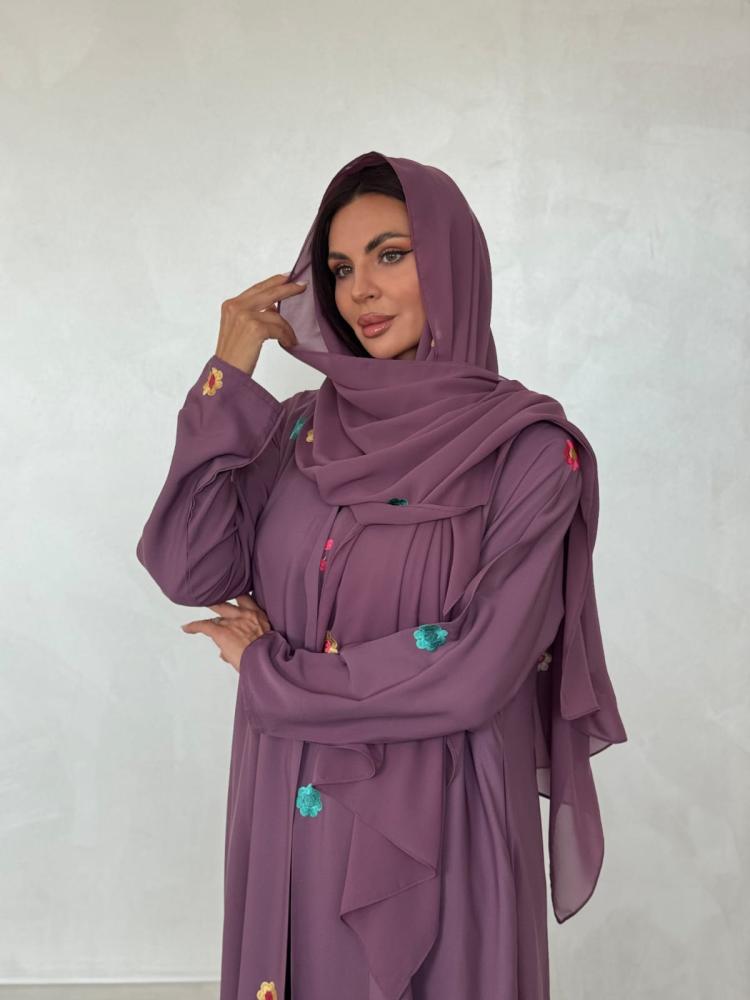 عباية كريب إندونيسي بقصة نص كلوش بجيب مخفي