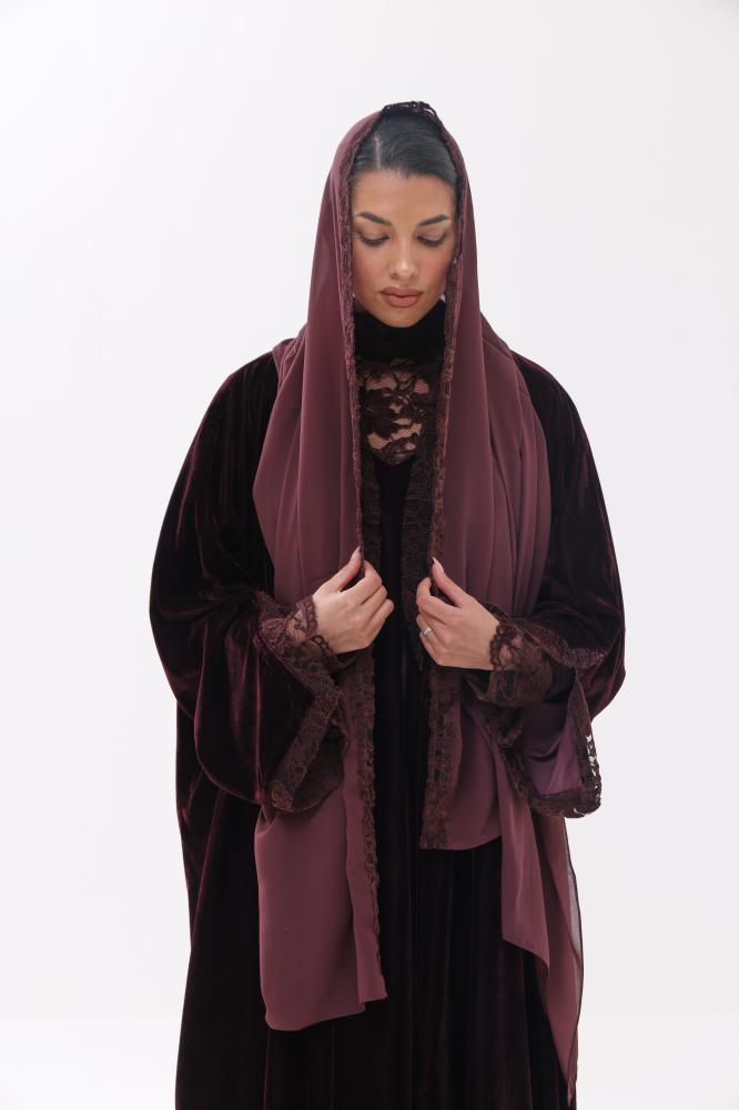Brown Lace Kaftan 1