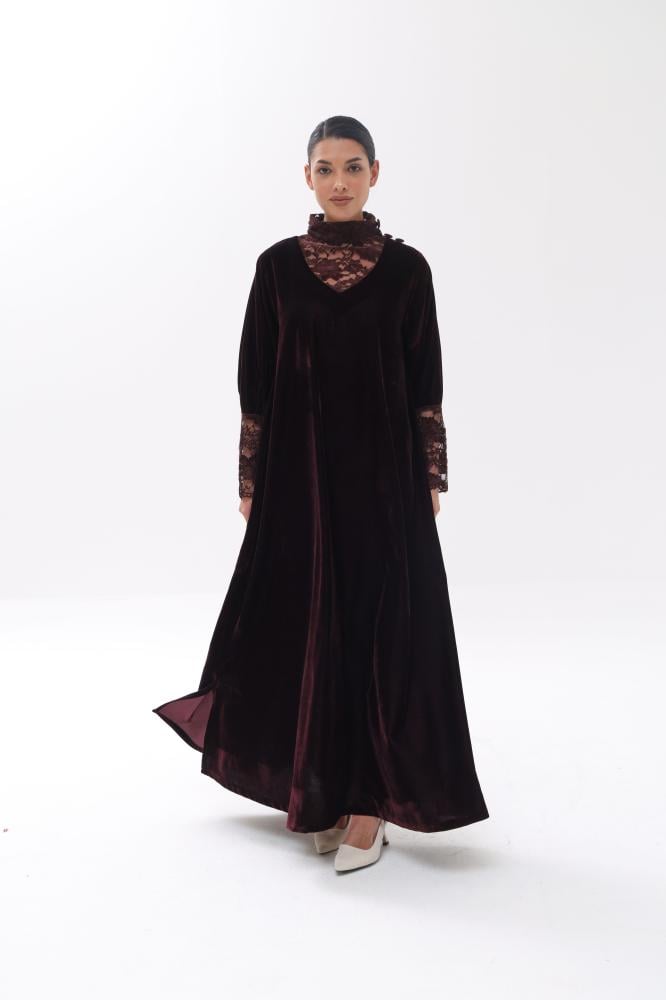 Brown Lace Kaftan 1