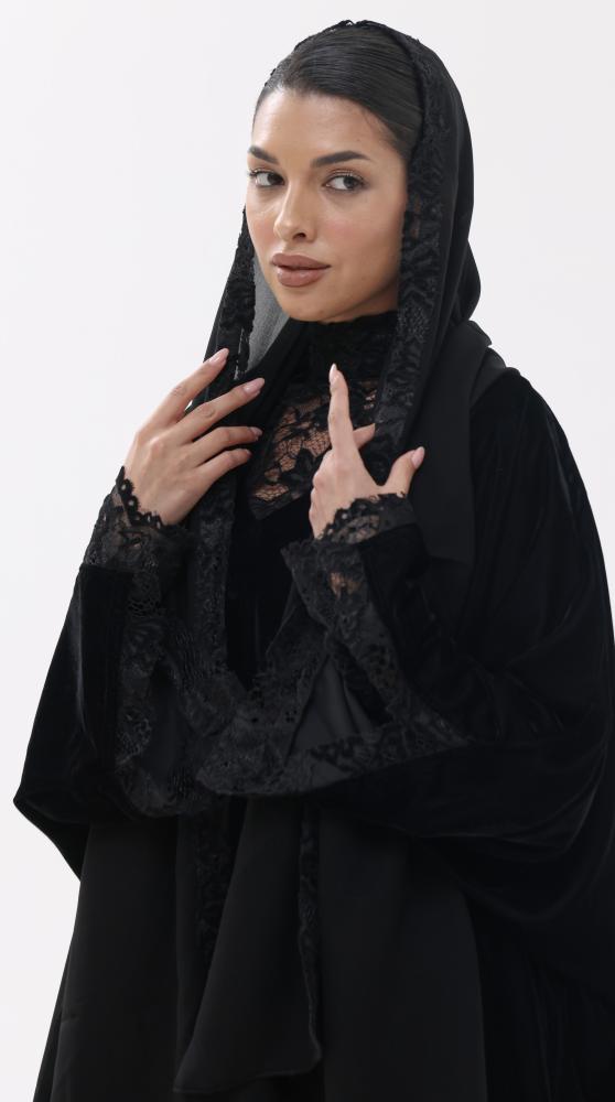 Black Lace Kaftan 1