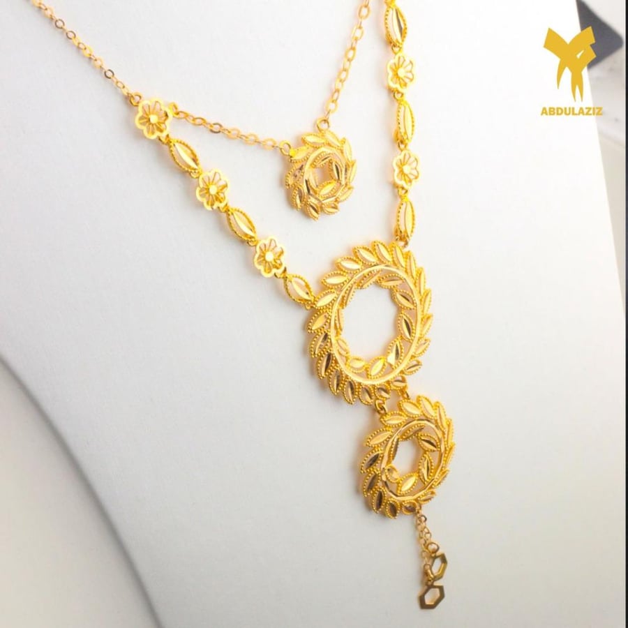 طقم ذهب عيار 21