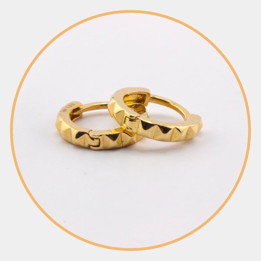 حلق ذهب عيار 18