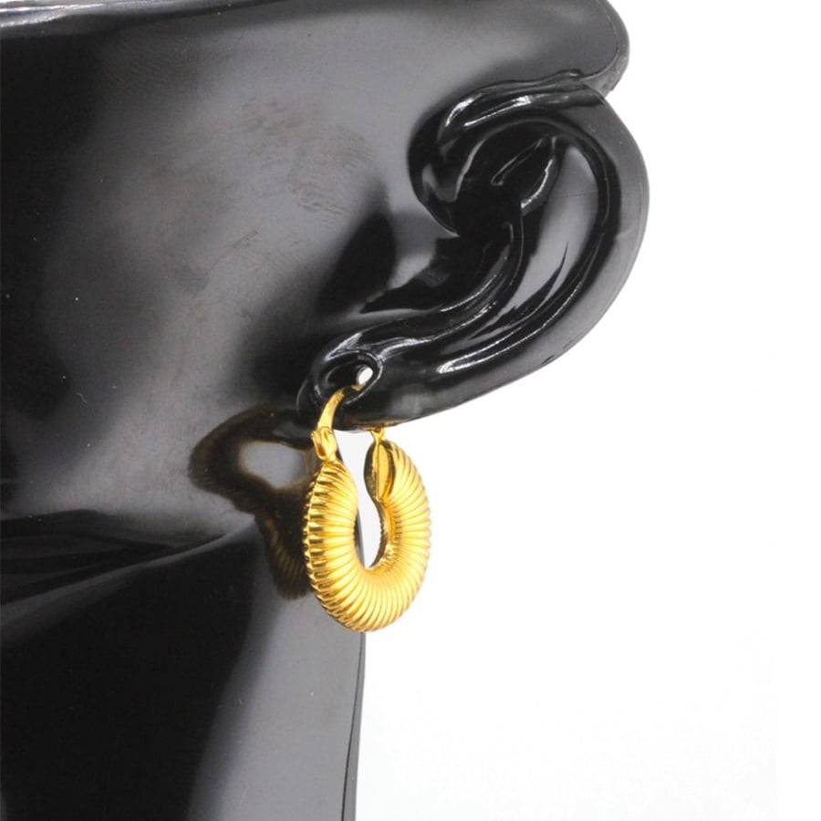 حلق ذهب عيار 21 - 21K Gold Earrings