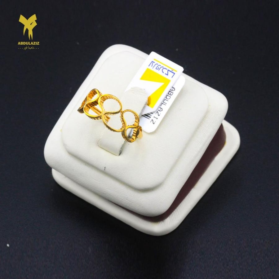 خاتم ذهب عيار 21