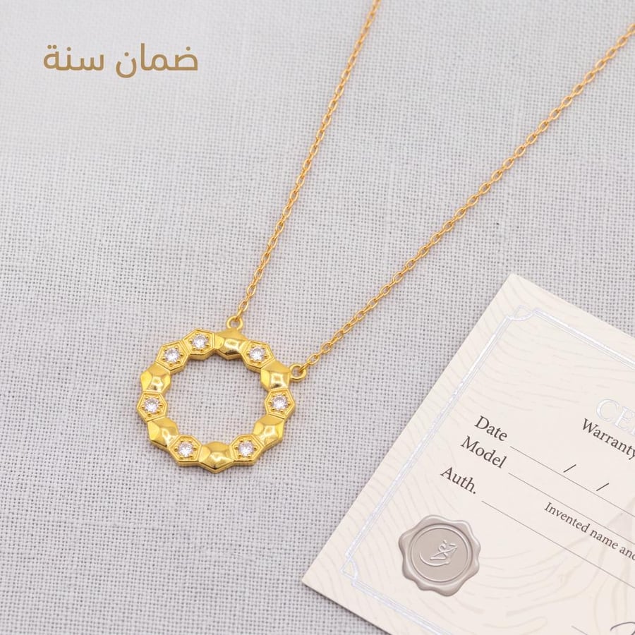 عقد الشومية ذهب عيار 21