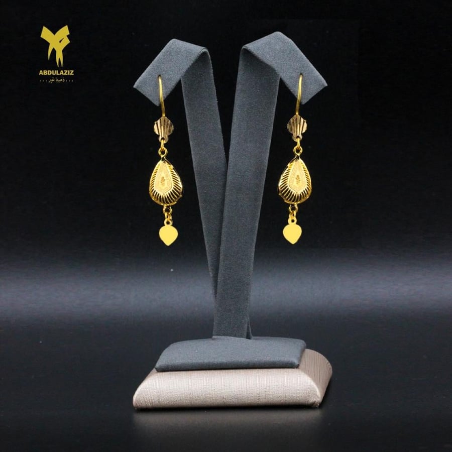 حلق ذهب عيار 21