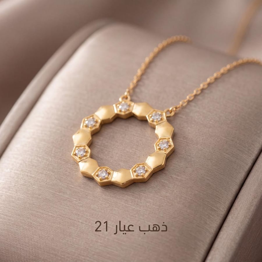 عقد الشومية ذهب عيار 21