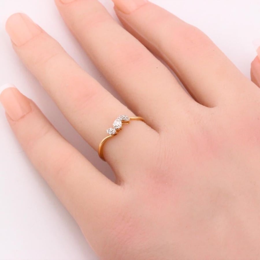 خاتم الماس ذهب عيار 18