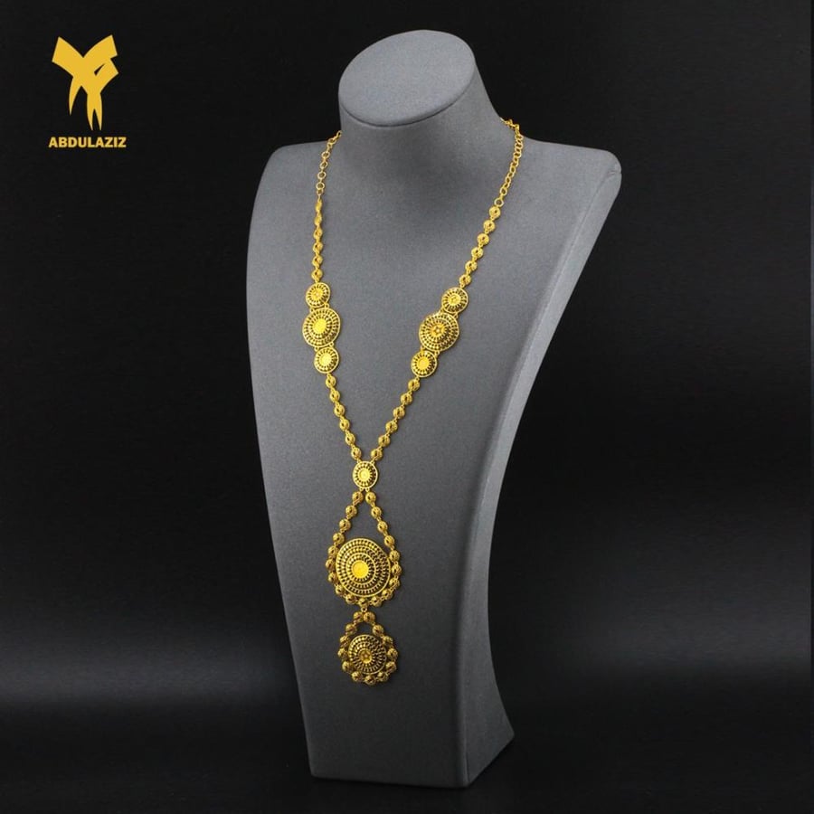 طقم ذهب عيار 21