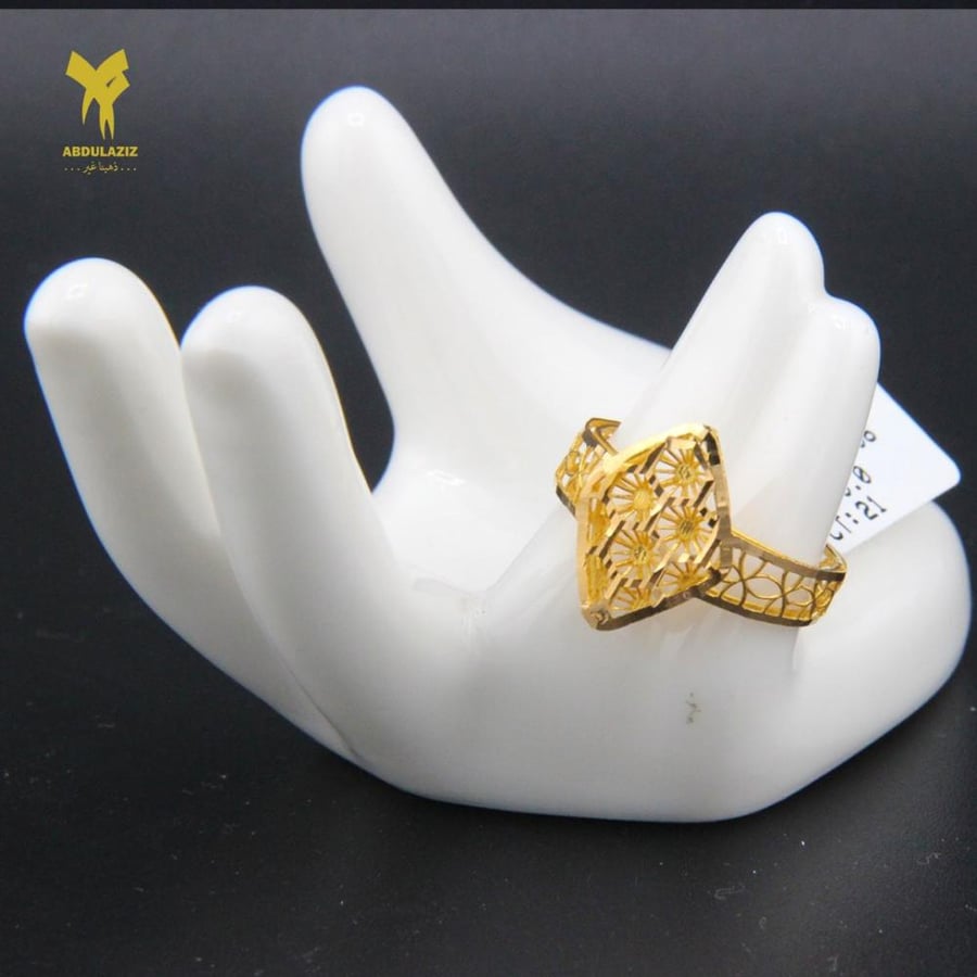 خاتم ذهب عيار 21