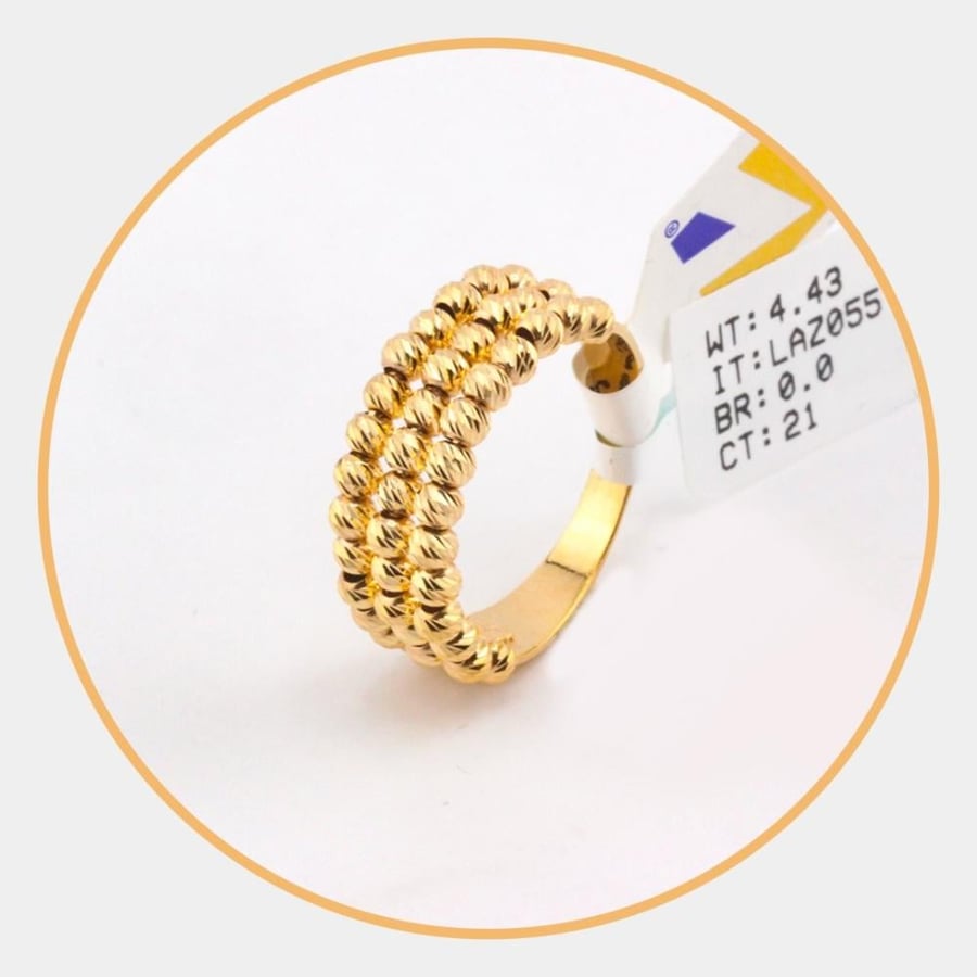 خاتم ذهب عيار 21