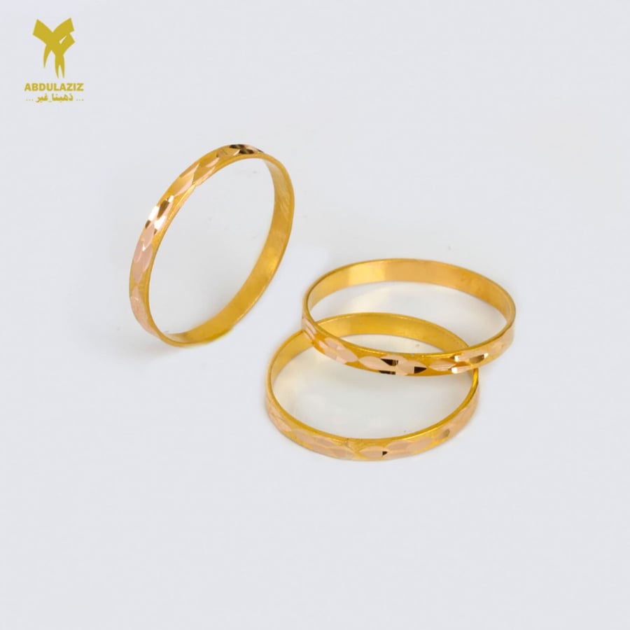 خاتم ذهب عيار 21