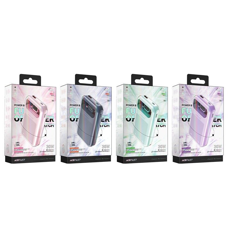 بنك طاقة ACEFAST M2 بسعة 20,000 mAH - ليلكي