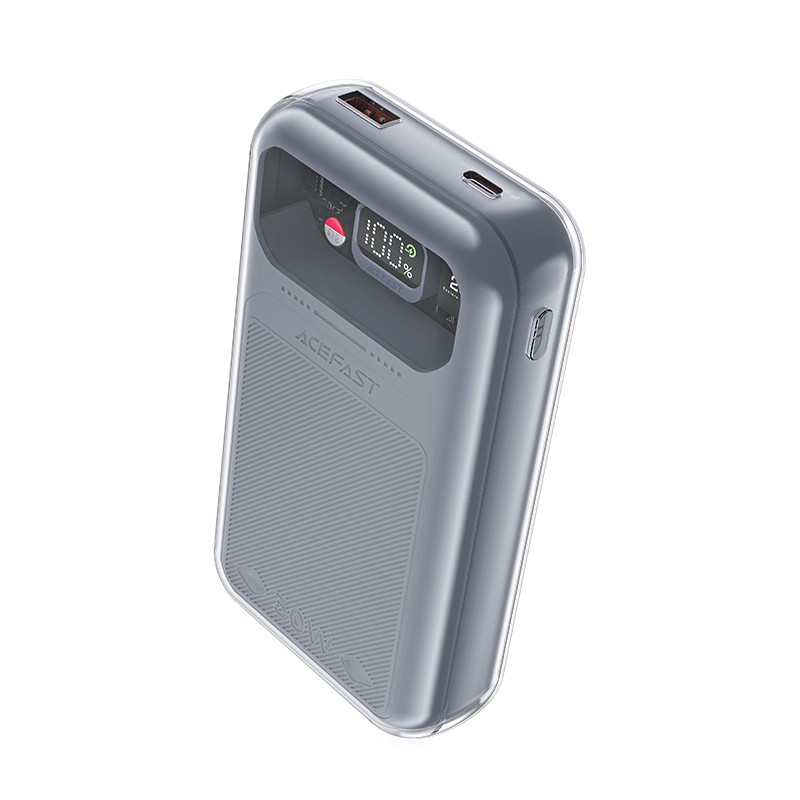ACEFAST M2 power bank with a capacity of 20,000 mAH - Gray