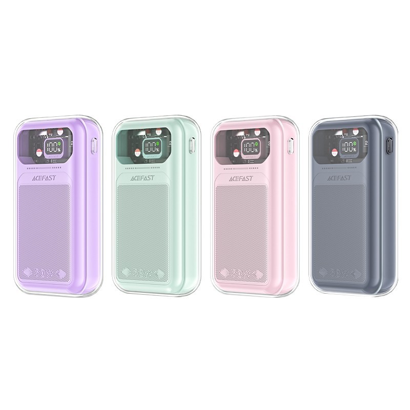 ACEFAST M2 power bank with a capacity of 20,000 mAH - Gray