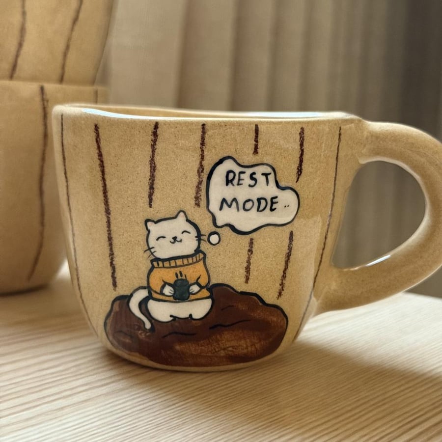 كوب القط Rest mode