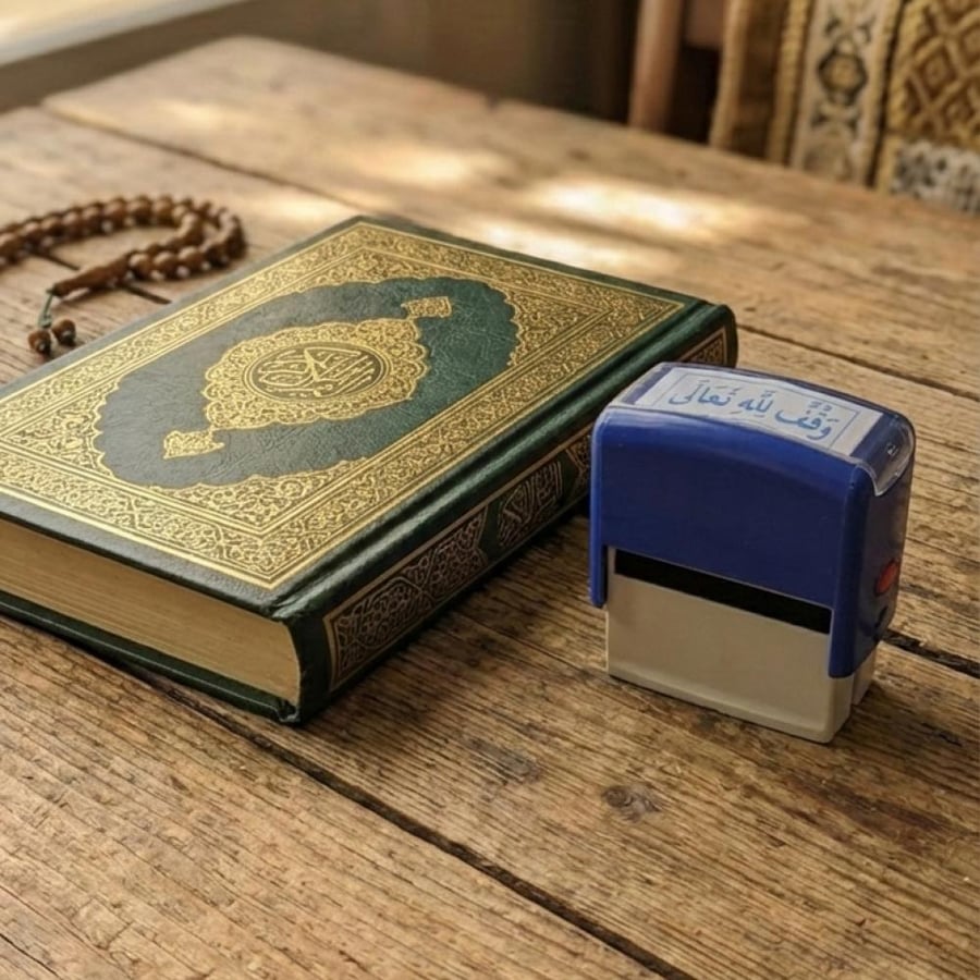 ختم بعبارة وقف لله تعالى