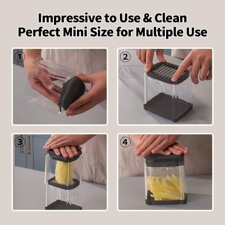 قطاعة خضار وفواكه بالضغط HAND CHOPPER من DLC-36355 JUST TWO-HAND PRESS