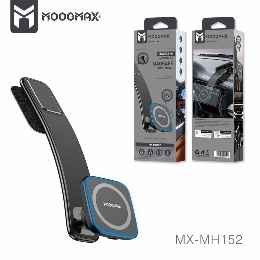 Easy-to-use mobile stand with 15-watt wireless charger from Moogmax