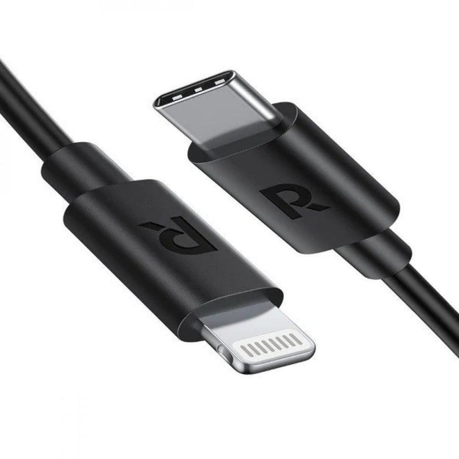 بكج ثلاث حبات كيبل من راف باور Type-C إلى Lightning بخاصية الشحن السريع PD معتمد من ابل بطول 1 متر - RAVPOWER RP-CB1016