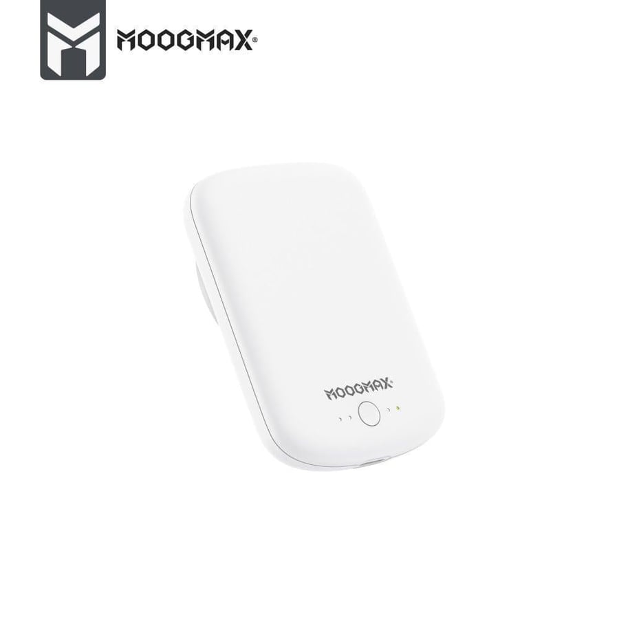 باور بانك حجم صغير شحن سريع مع شاحن لاسلكي بقوة 12 واط  بسعة 5000 من Moogmax ضمان سنتين MX219