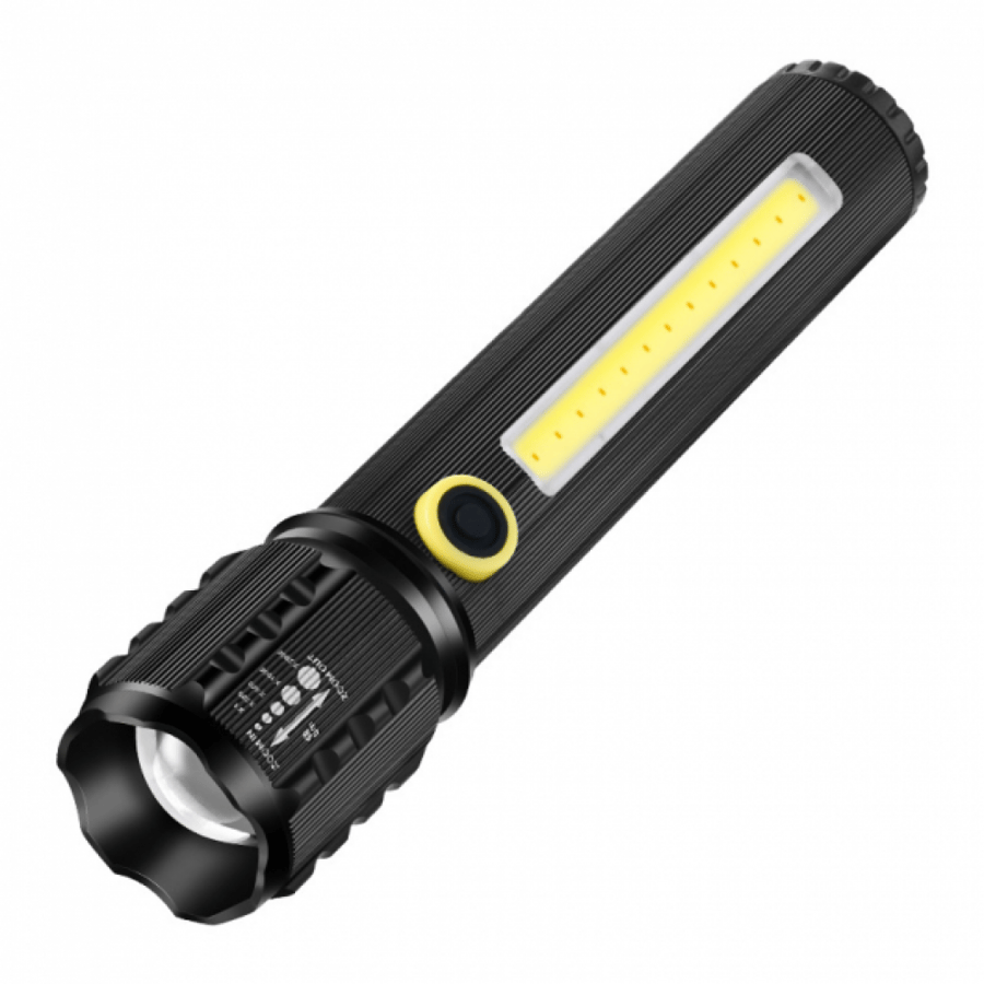 مصباح LED يدوي كشاف صغير يحمل باليد بتقنية COB مزود بشاحن بمنفذ USB ومناسب للأماكن الخارجية من MACEST MC-62210