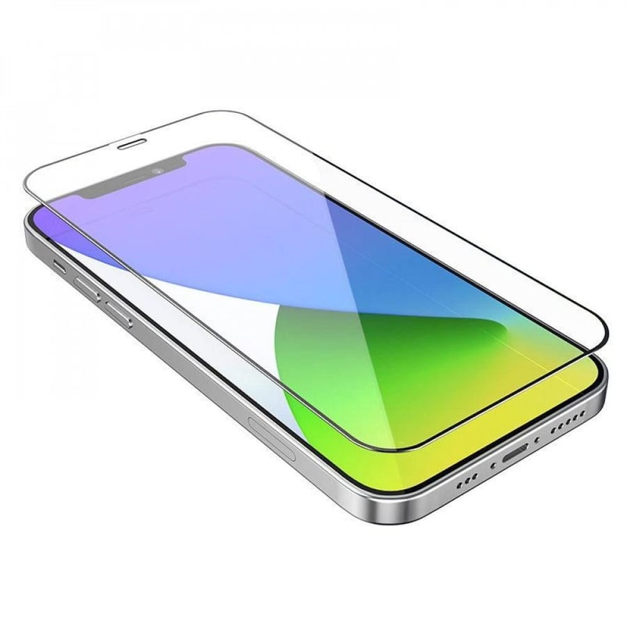 شاشة حماية 5D بإطار أسود لهاتف ايفون 12 برو - iPhone 12 pro