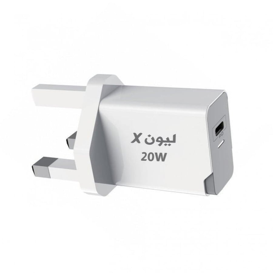 شاحن جداري بخاصية الشحن السريع PD بقوة 20w ماركة Lion x