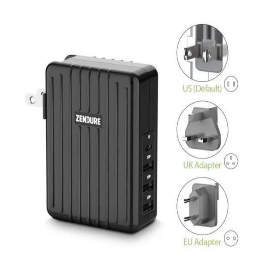 فيش شاحن مكتبي زندور سريع، 4 منافذ ZDAZ4PD-b بقوة 30 واط ZENDURE A-Series 4-Port Charger With USB-C Power Delivery