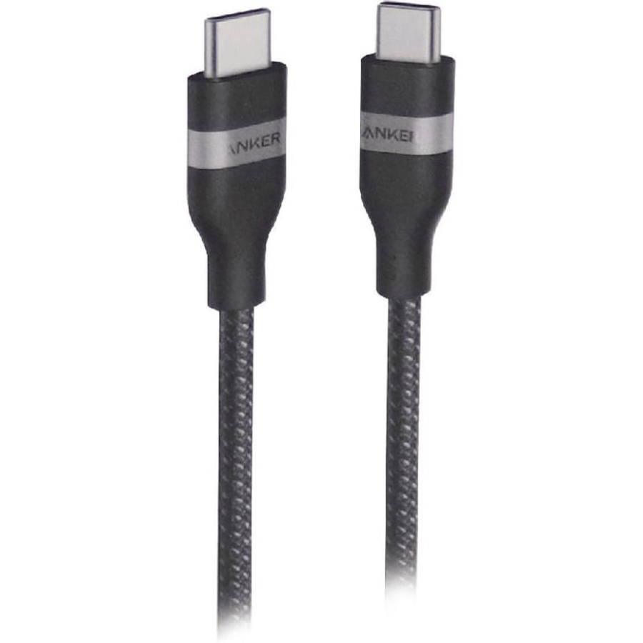انكر سلك شاحن من للايفون والاندرويد شحن سريع  USB‎-‎C الى USB-C سلك شحن ونقل بيانات Anker USB-C to USB-C Cable 3ft, 240W