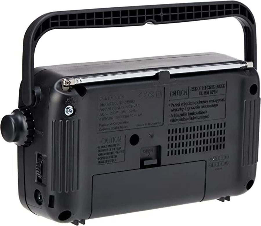 راديو باناسونيك الاصلي FM/AM RF-2400D أسود Panasonic ضمان سنتين