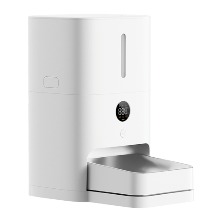 جهاز موزع الطعام للحيوانات الأليفة الذكي Xiaomi Smart Pet Food Feeder 2 شاومي بسعة 5 لتر - أبيض