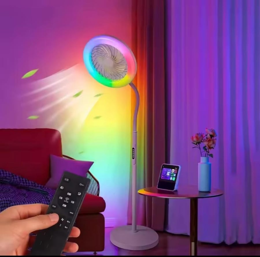 مروحة انيقة واضاءة بريموت تحكم عن بعد بقوة 20واط DLC-32897