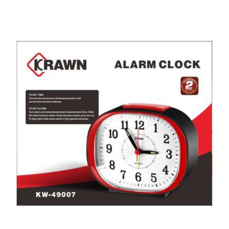 KRAWN - ساعة منبة صغيرة الحجم KW-49007