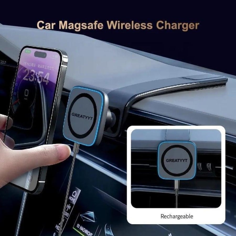 Easy-to-use mobile stand with 15-watt wireless charger from Moogmax