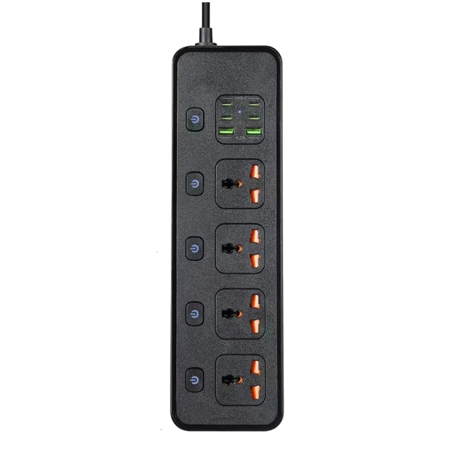 Gibel connector with 4 Type-C ports, two USB ports, power socket JE- with a power of 3250 watts