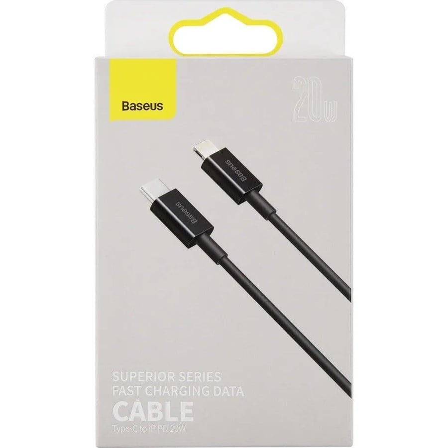 كيبل PD ايفون الى تايب سي شحن سريع بقوة 20W ضد القطع ماركة Baseus